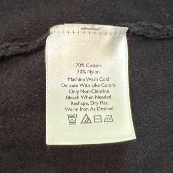 Women’s 3/4 Length Sleeve Eddie Bauer Black Button-Up Sweater Size XL - Picture 5 of 8